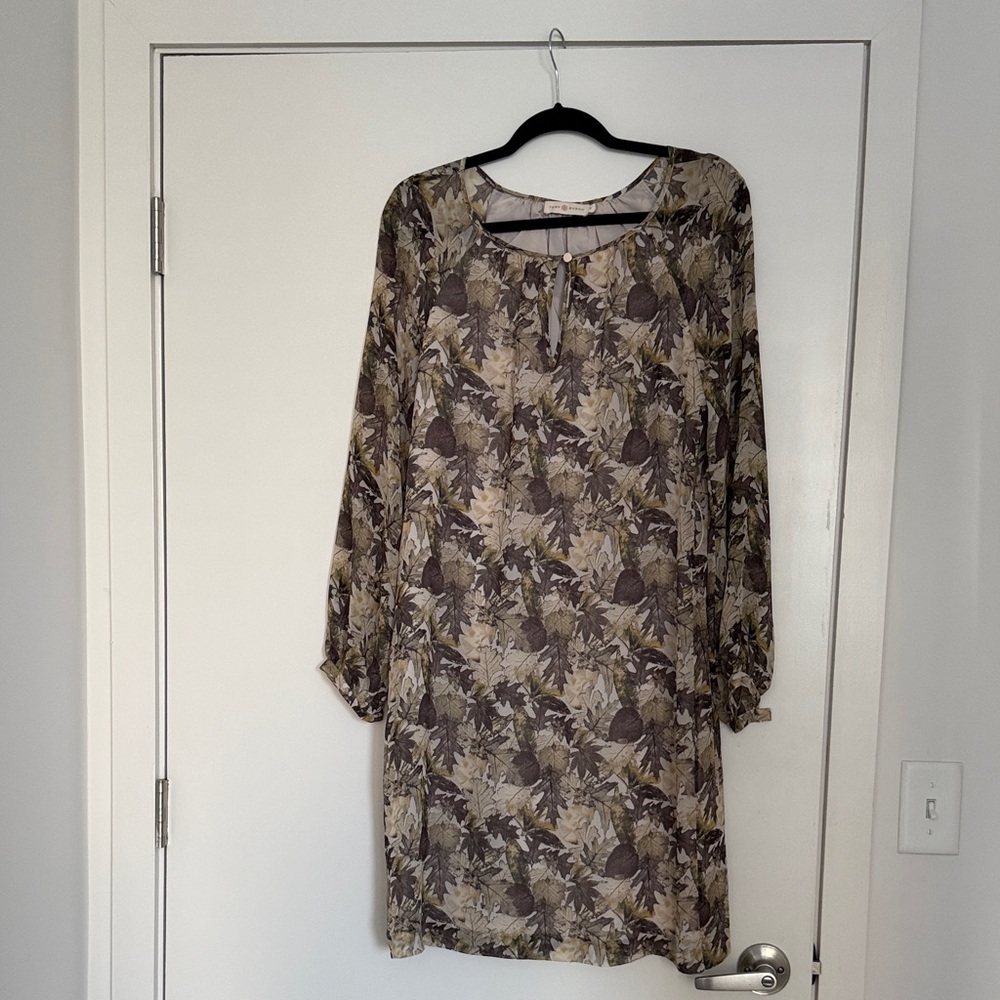 Tory Burch Fall Print Long Sleeve Dress